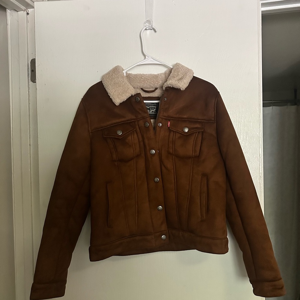 Levi's Brown sherpa lined jacket